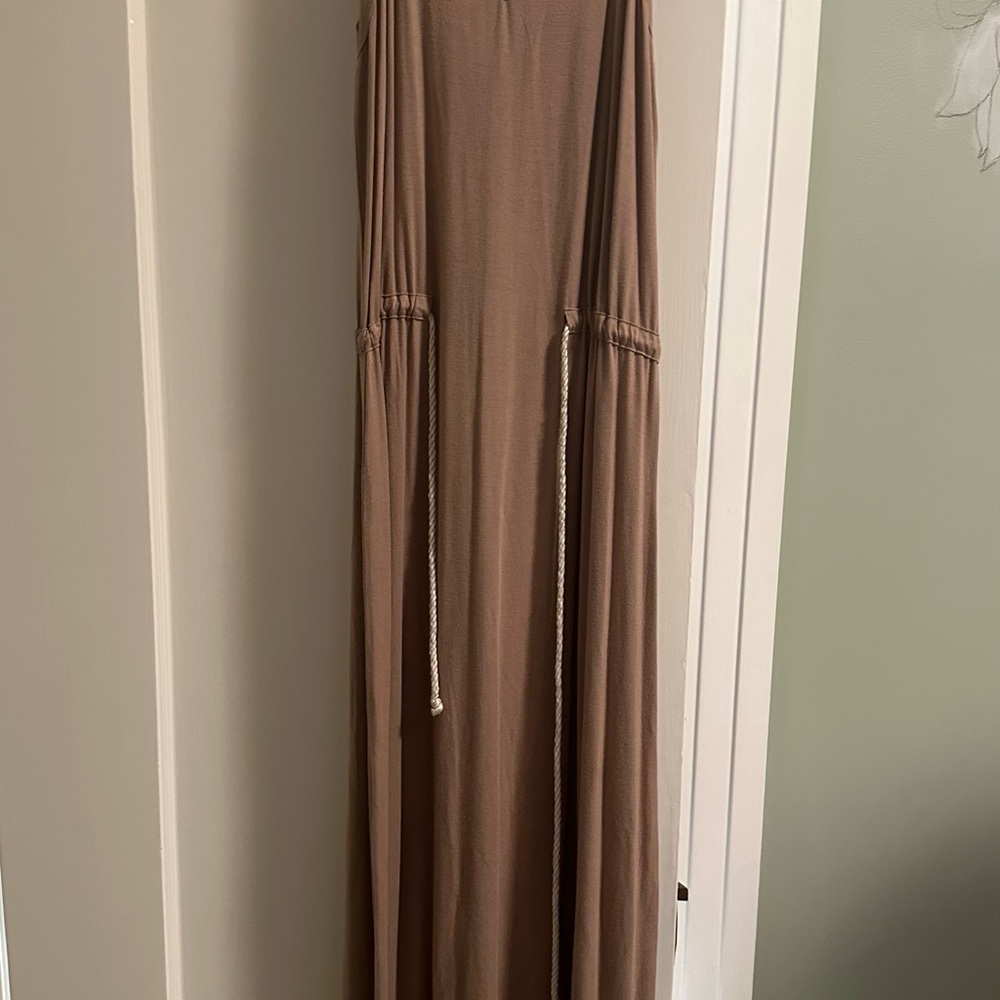 Taupe Sleeveless Maxi Dress Kain Label
